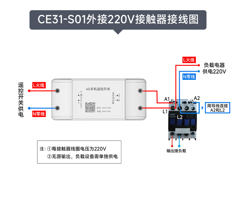 CE31-S01系列 4G手機(jī)遙控開(kāi)關(guān) 接線(xiàn)圖 (4)