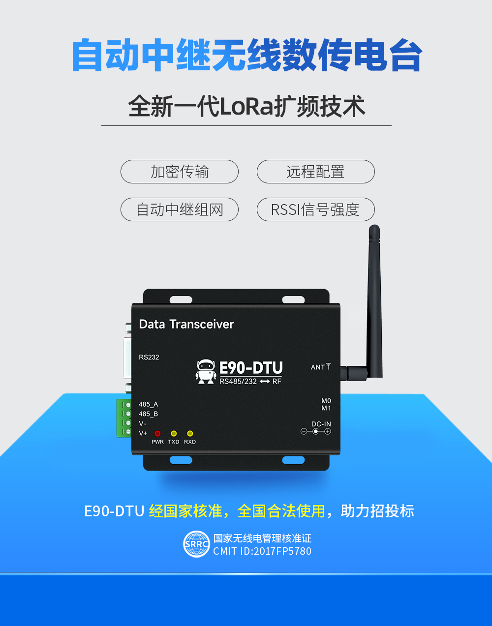 E90-DTU(900SL30) 工業(yè)級(jí)數(shù)傳電臺(tái) (1)